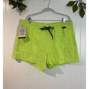 ATG By Wrangler Neon Lime Green Tide Shorts Mid Rise 4" Inseam XL